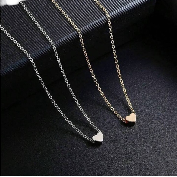 Yellow/Gold Heart Pendant Necklace - Picture 13 of 13